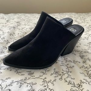 BP High Heel Black Mules